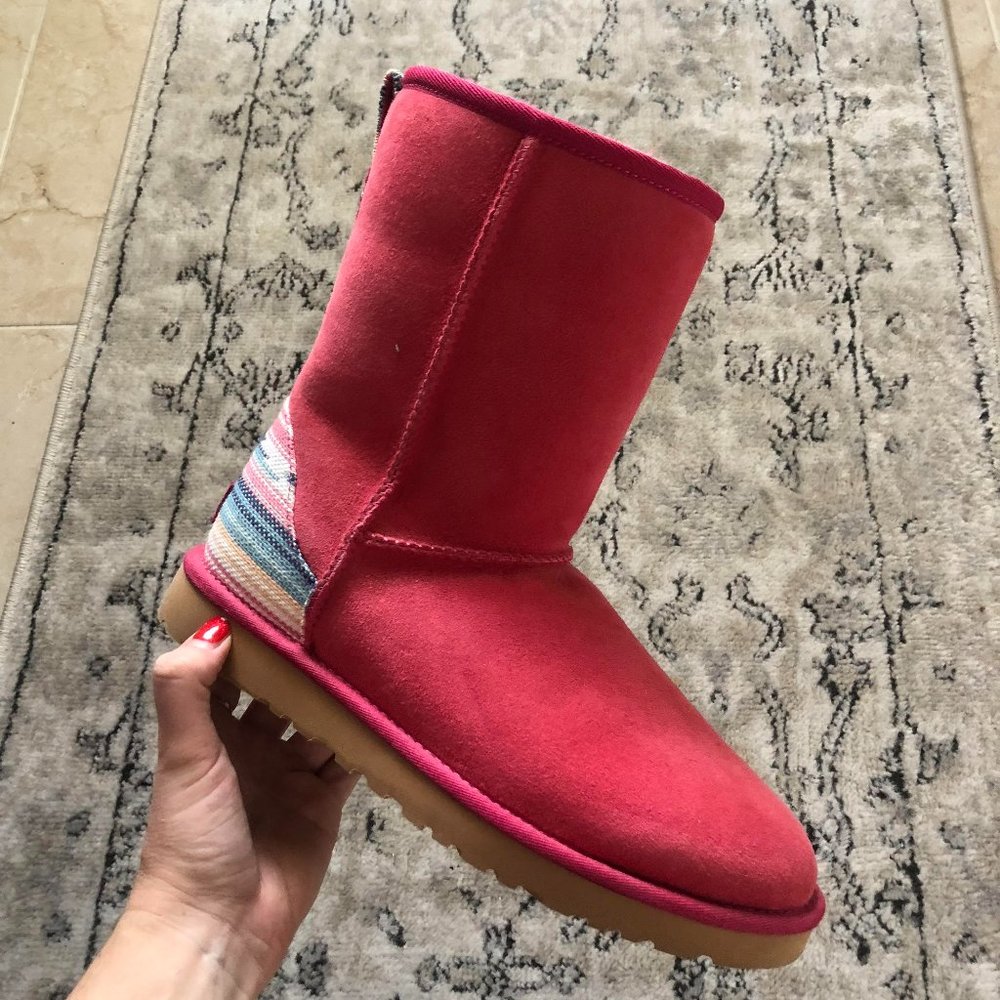 Brand New Limited Edition UGG Boots with Latin Blanket Textile Feature Size 8